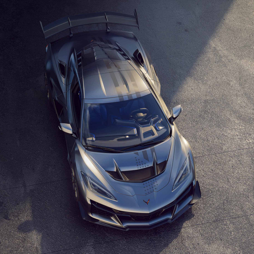 2026 Chevrolet Corvette ZR1X Stars Steel Edition Top View