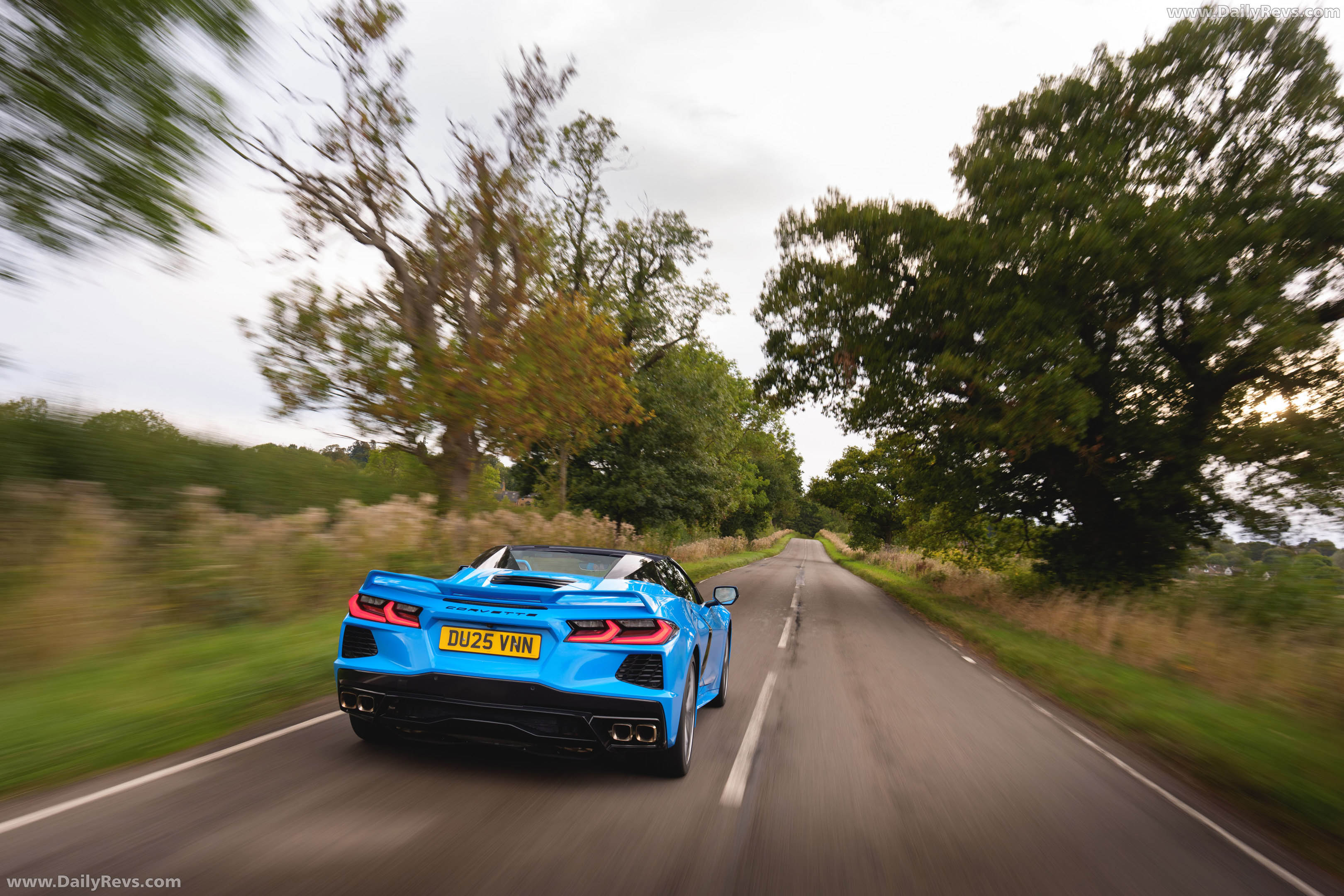 2025 Chevrolet Corvette C8 Stingray Convertible UK Version Rear View
