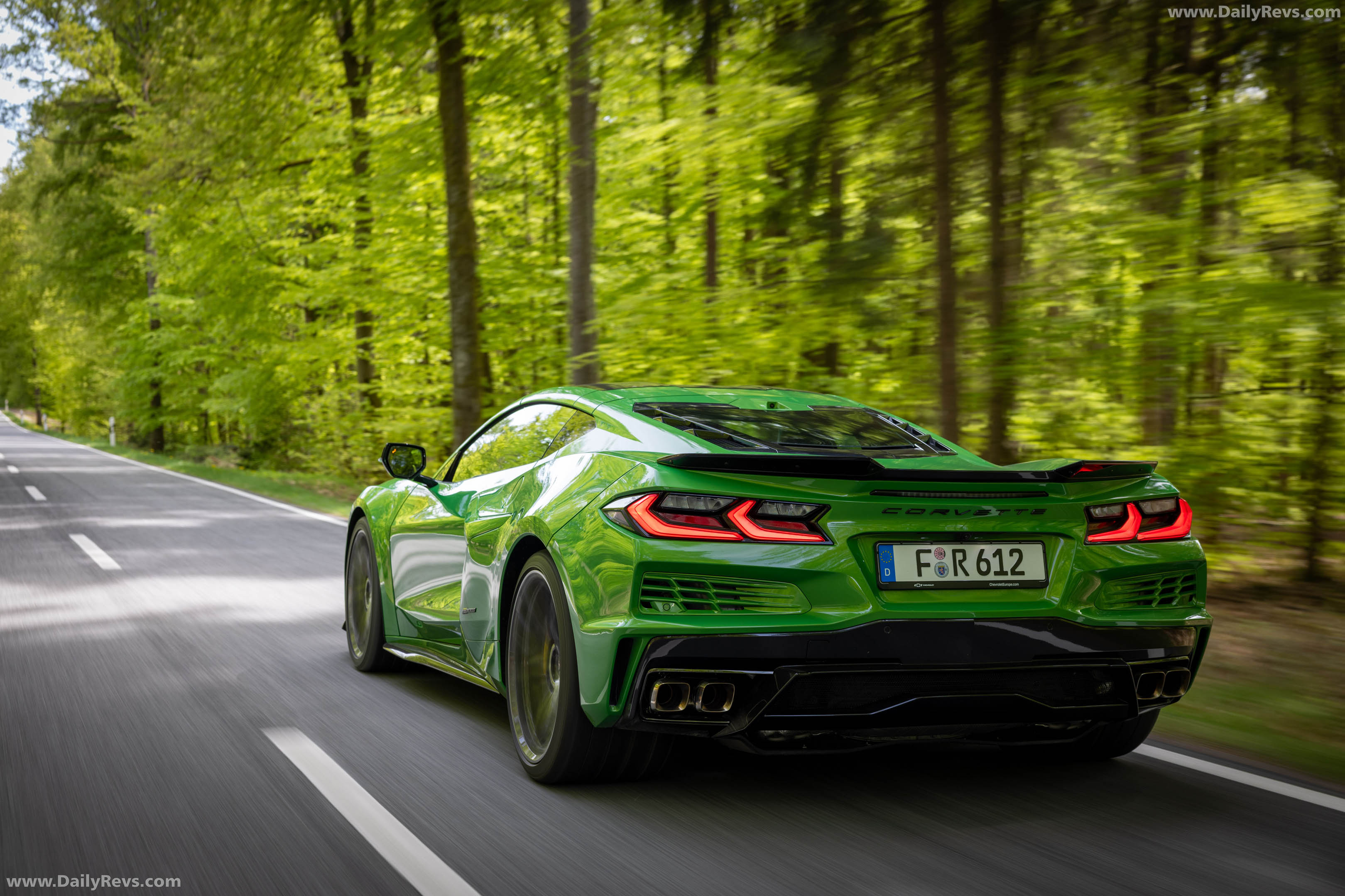 2026 Chevrolet Corvette E-Ray European Version Rear View