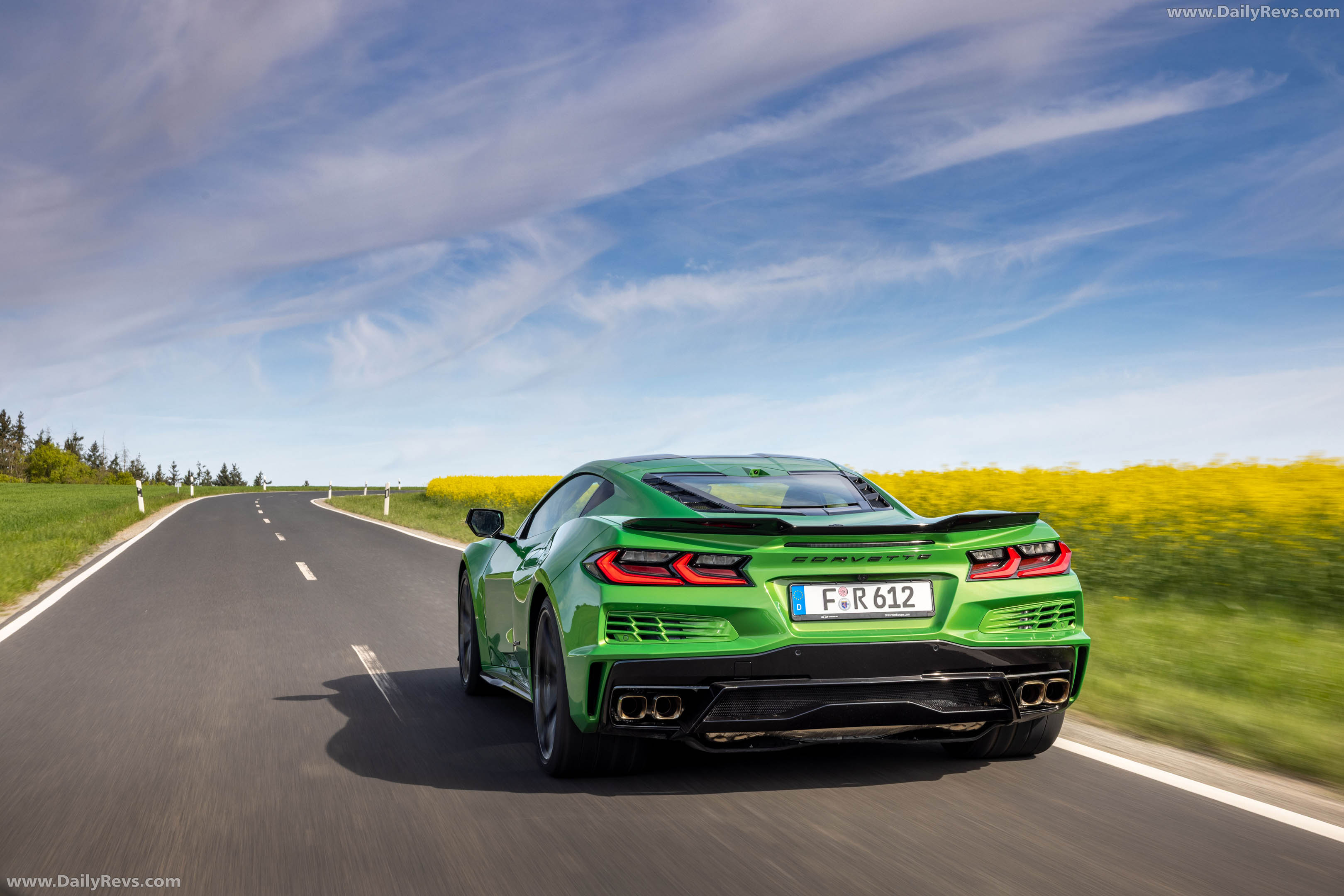2026 Chevrolet Corvette E-Ray European Version Rear View
