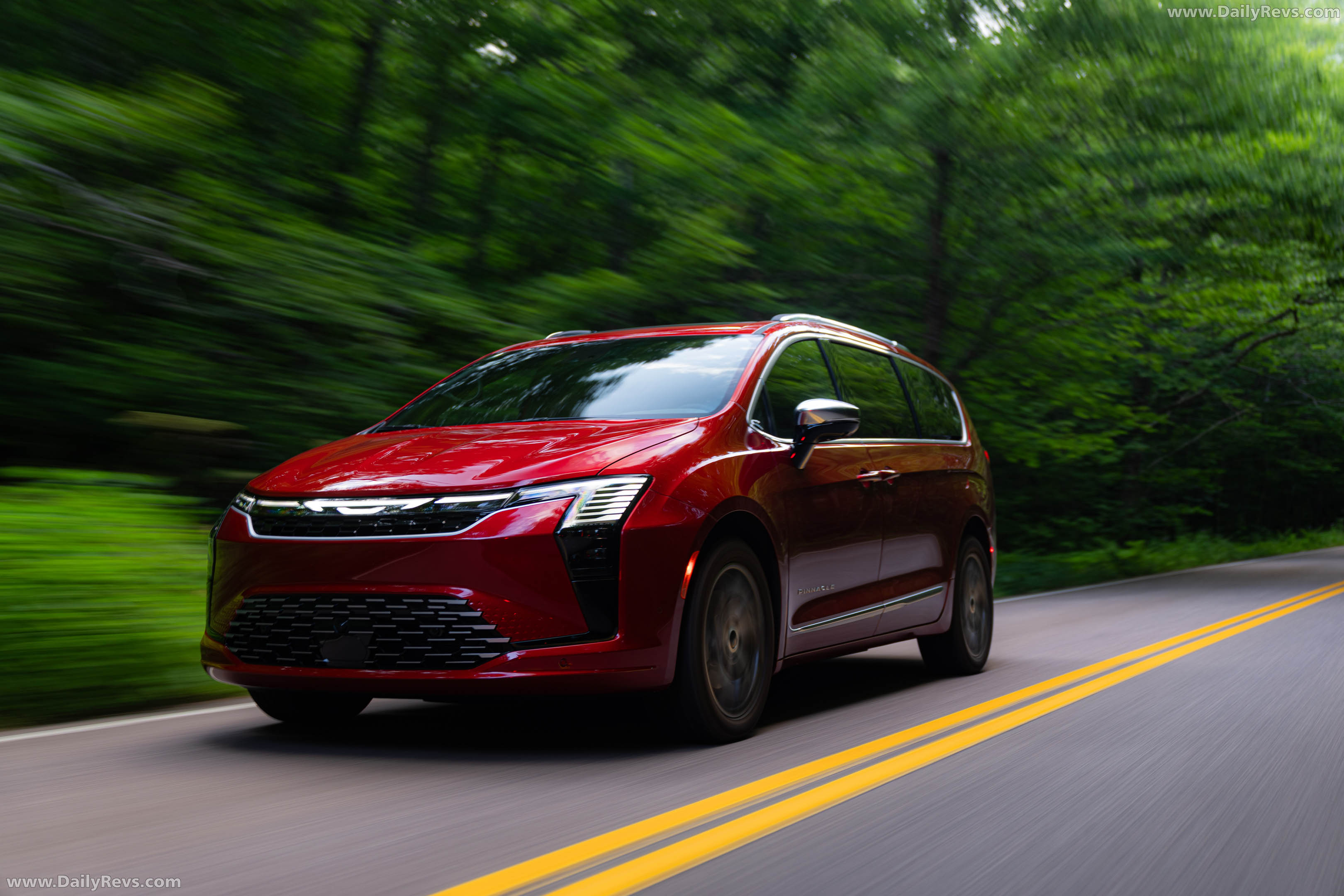 2027 Chrysler Pacifica Pinnacle Red Hot Front View
