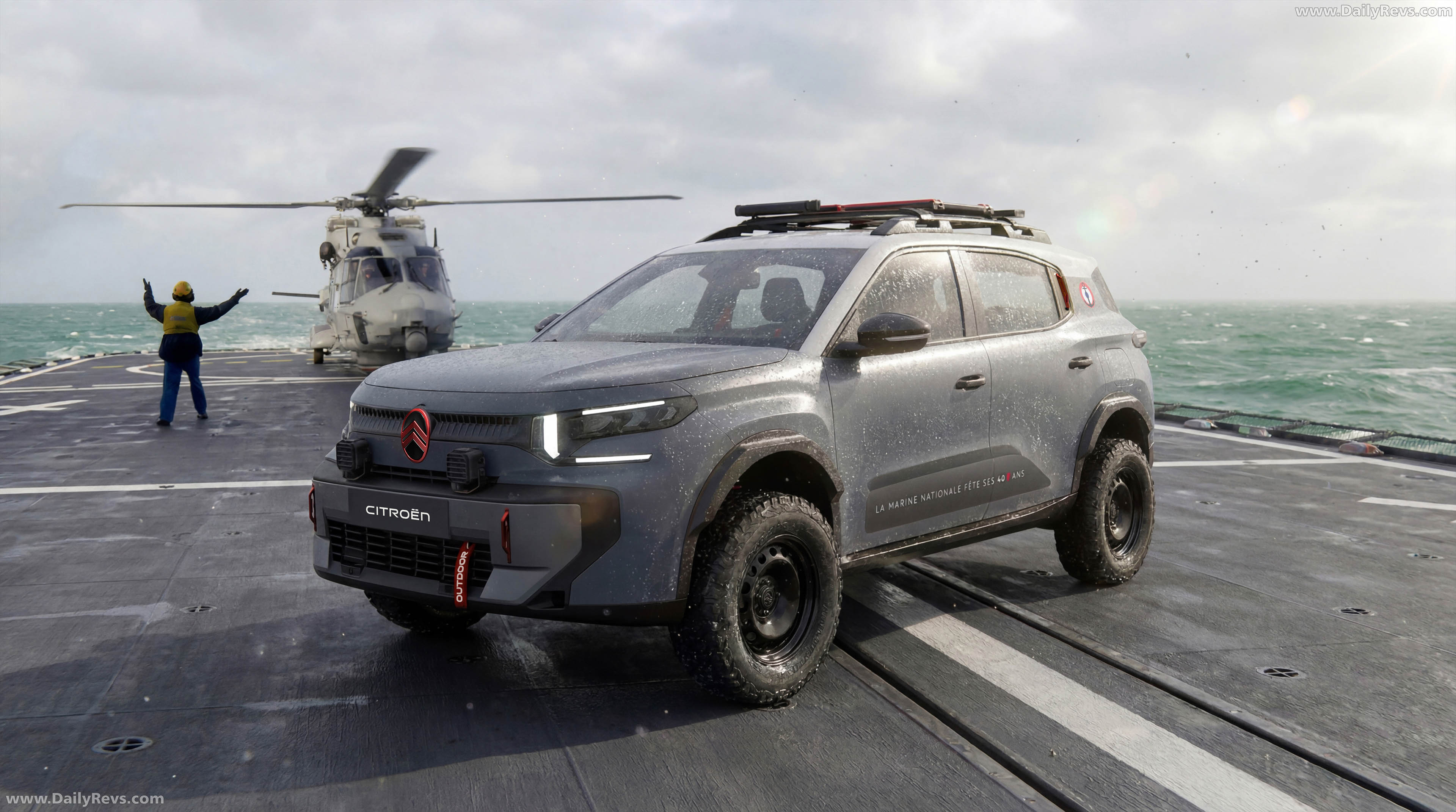 2026 Citroen C3 Aircross Marine Nationale Front View
