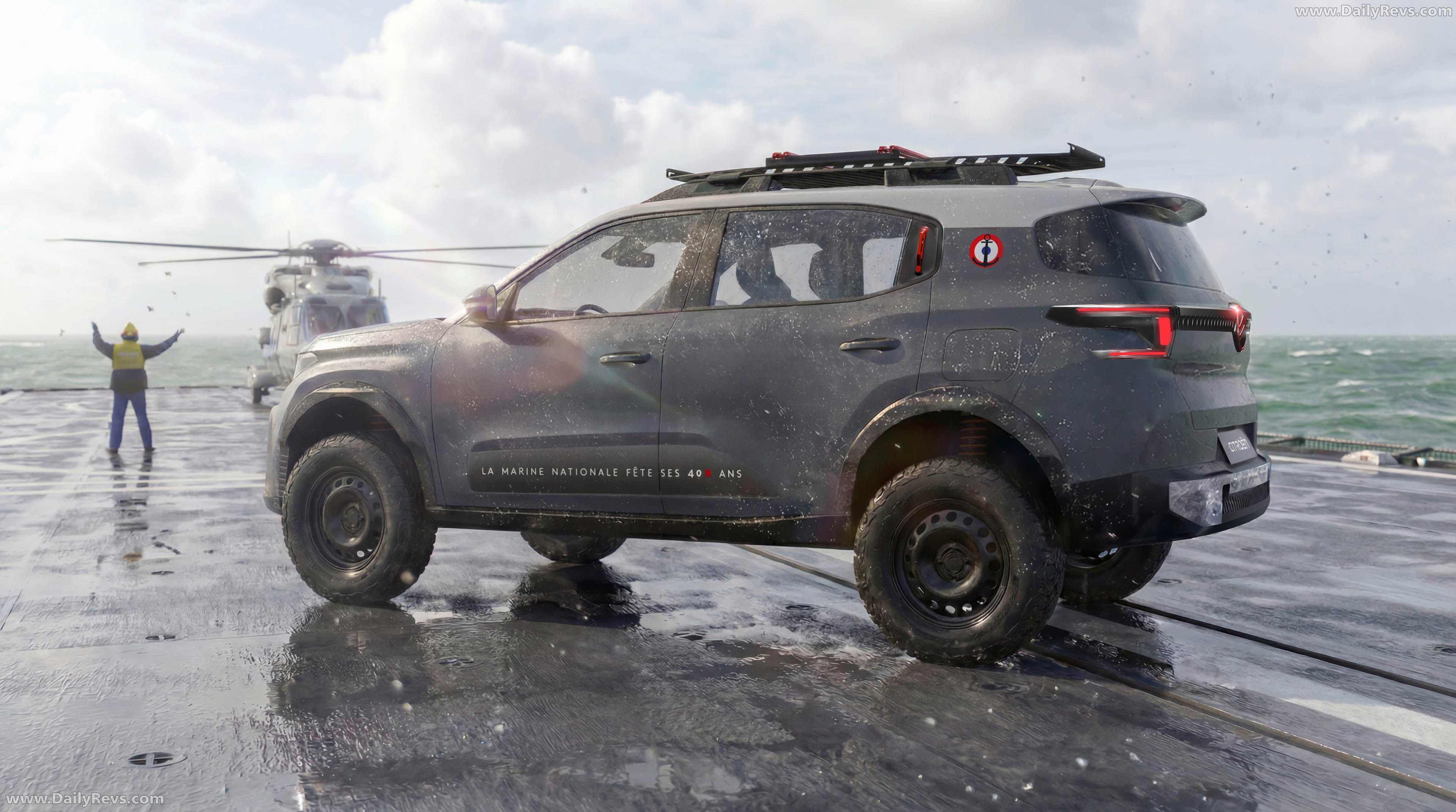 2026 Citroen C3 Aircross Marine Nationale Rear View