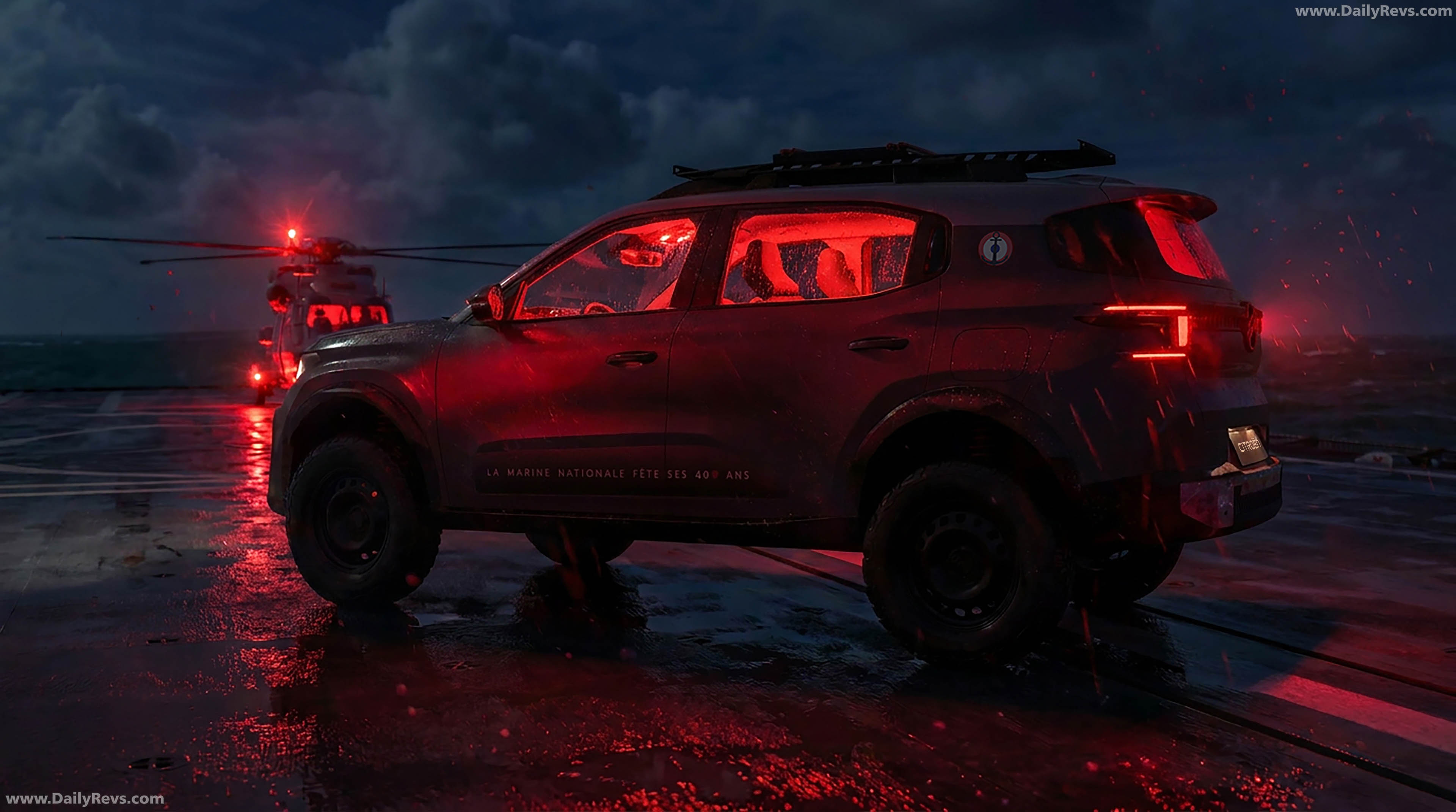 2026 Citroen C3 Aircross Marine Nationale Rear View