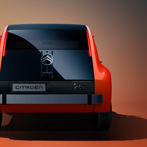 2026 Citroen 2 CV Concept Rear View