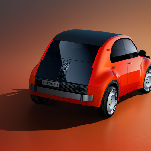 2026 Citroen 2 CV Concept Rear View