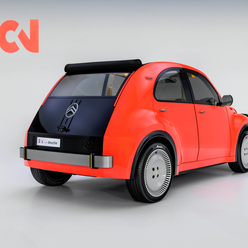 2026 Citroen 2 CV Concept Rear View
