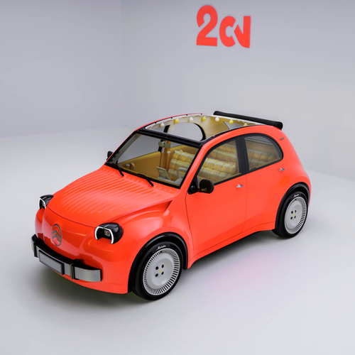 2026 Citroen 2 CV Concept Top View