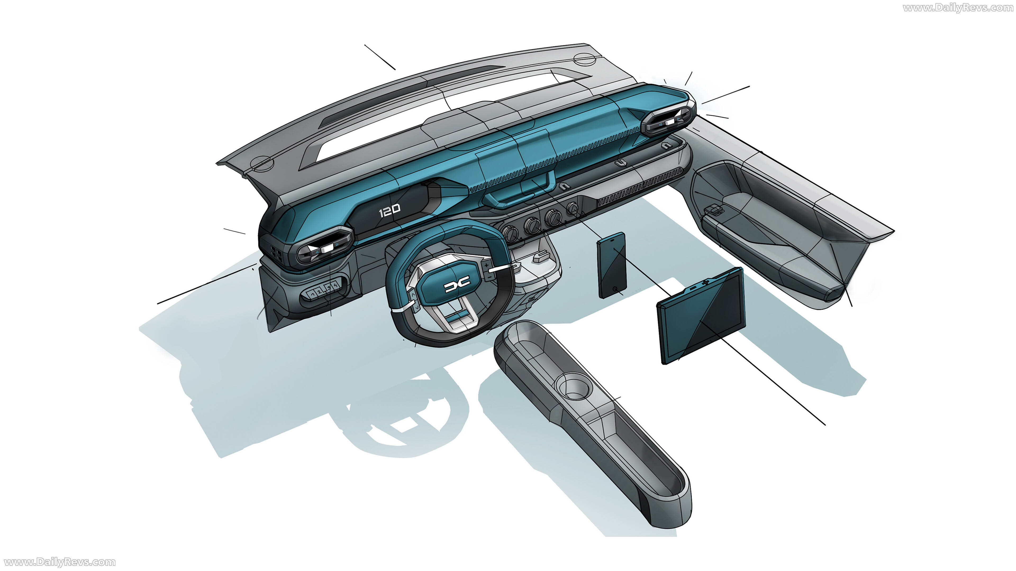 2027 Dacia Spring Sketches