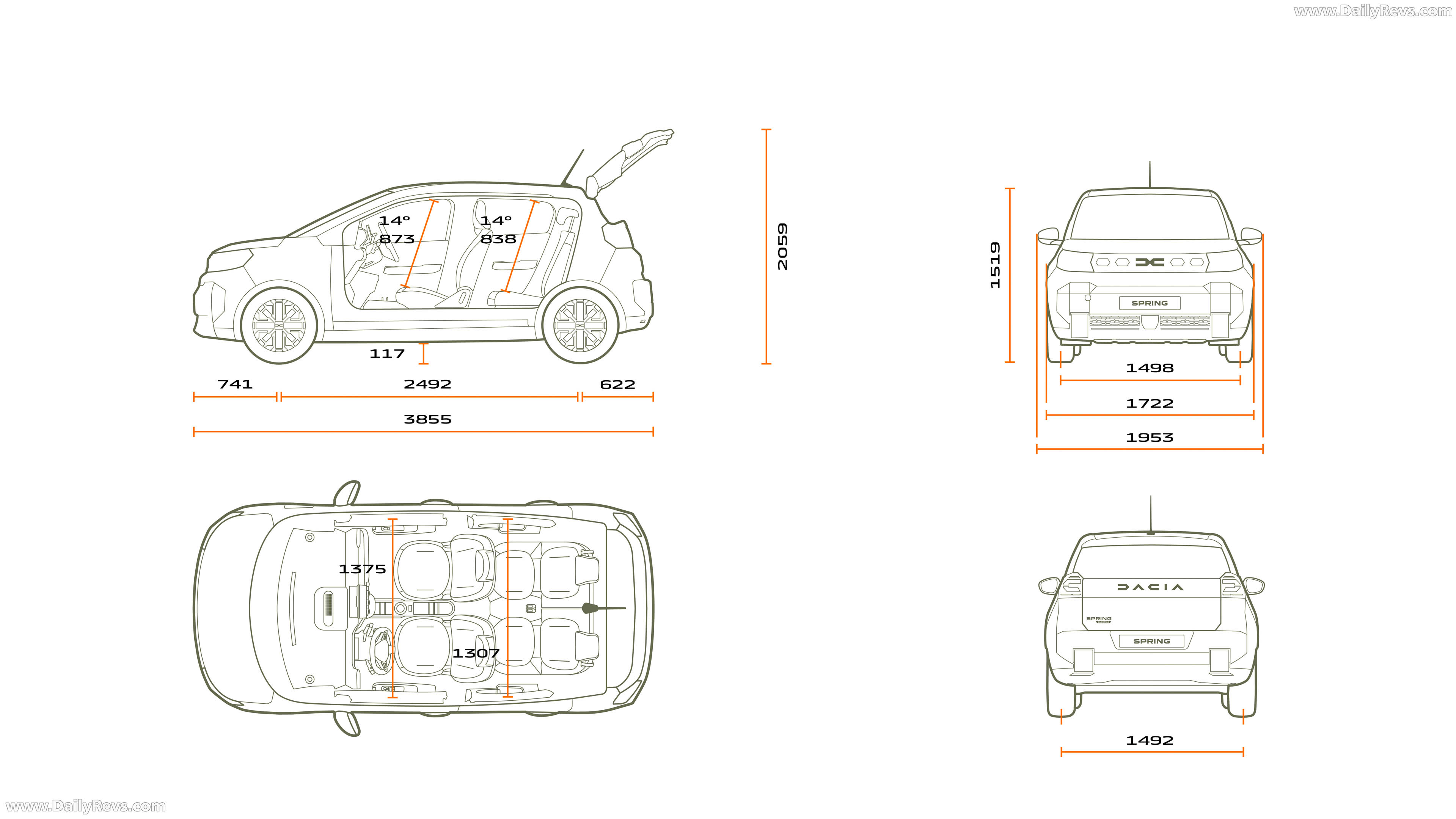 2027 Dacia Spring Sketches