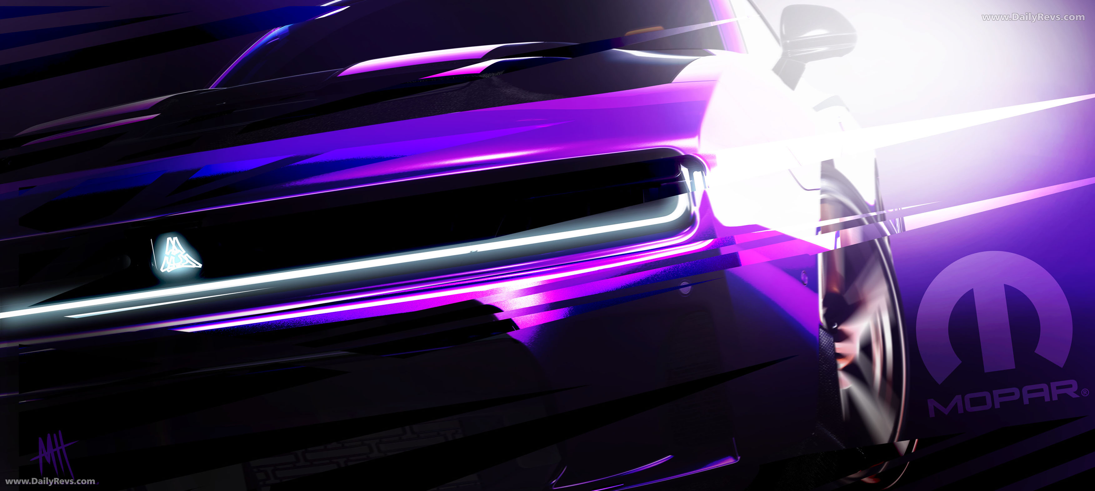 2025 Dodge Charger Sixpack Moparized Concept Sketches