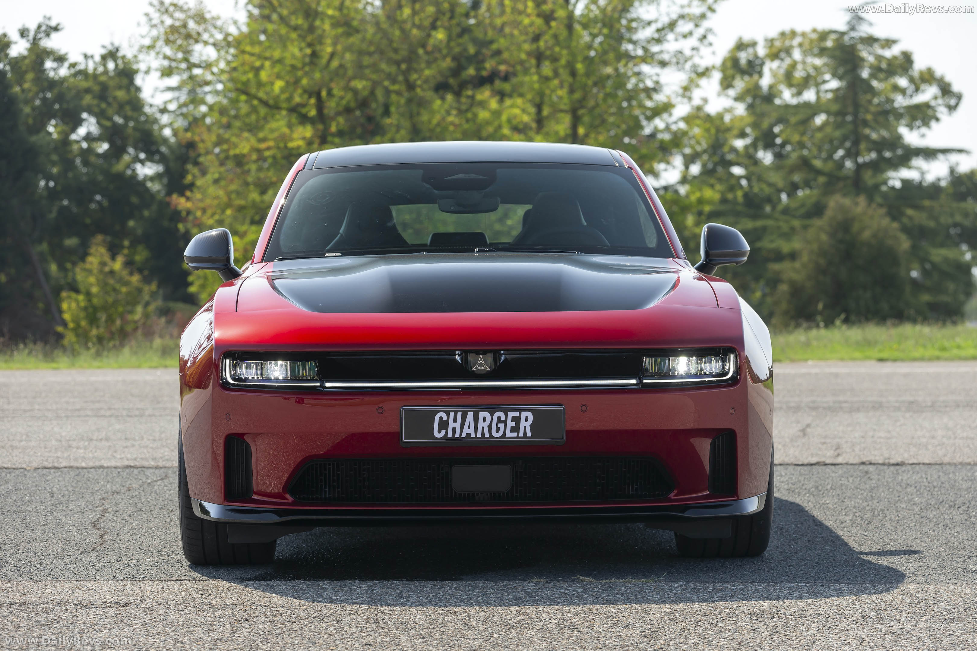 2027 Dodge Charger Daytona 4-Door European Version Front View