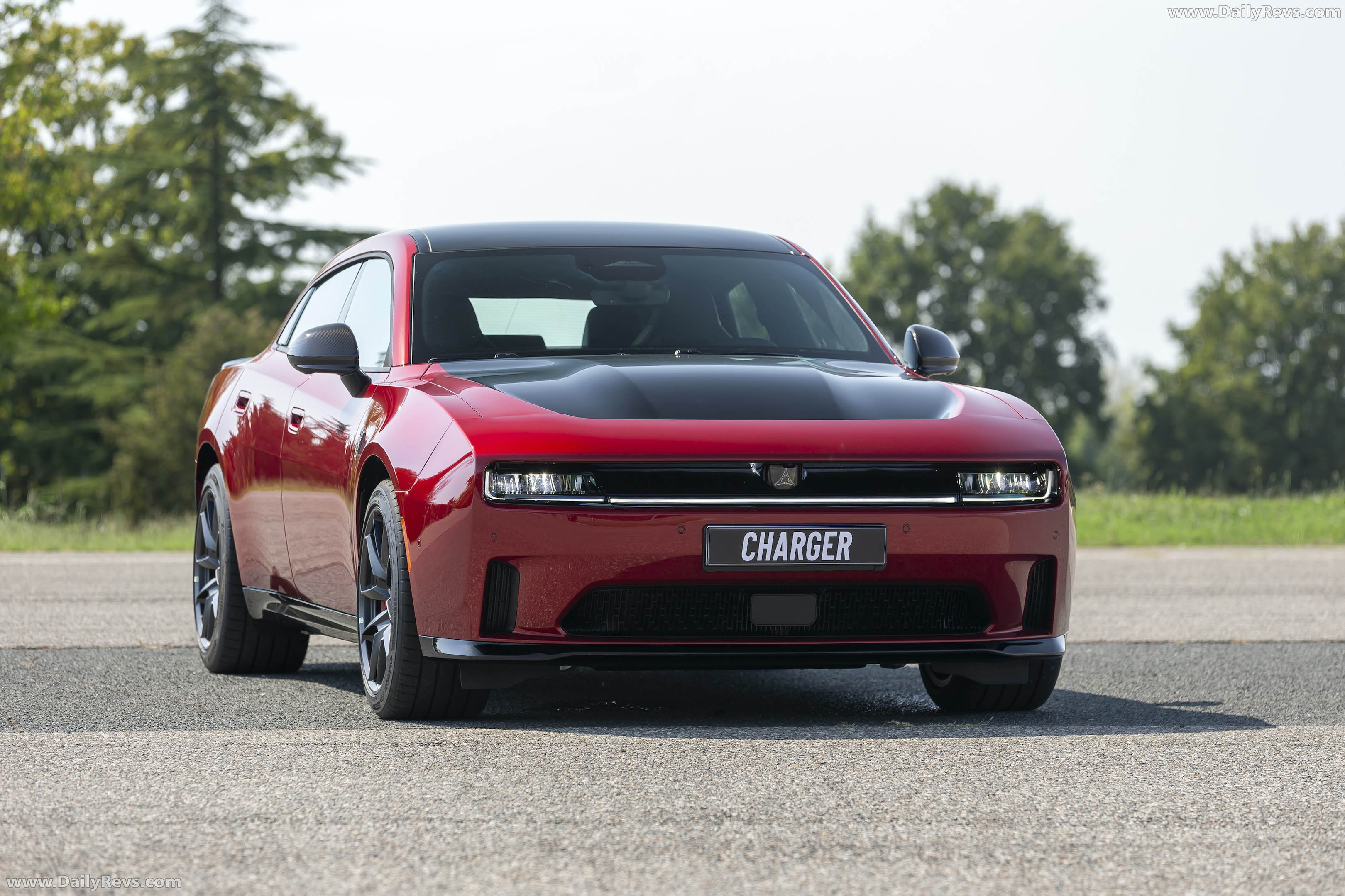 2027 Dodge Charger Daytona 4-Door European Version Front View