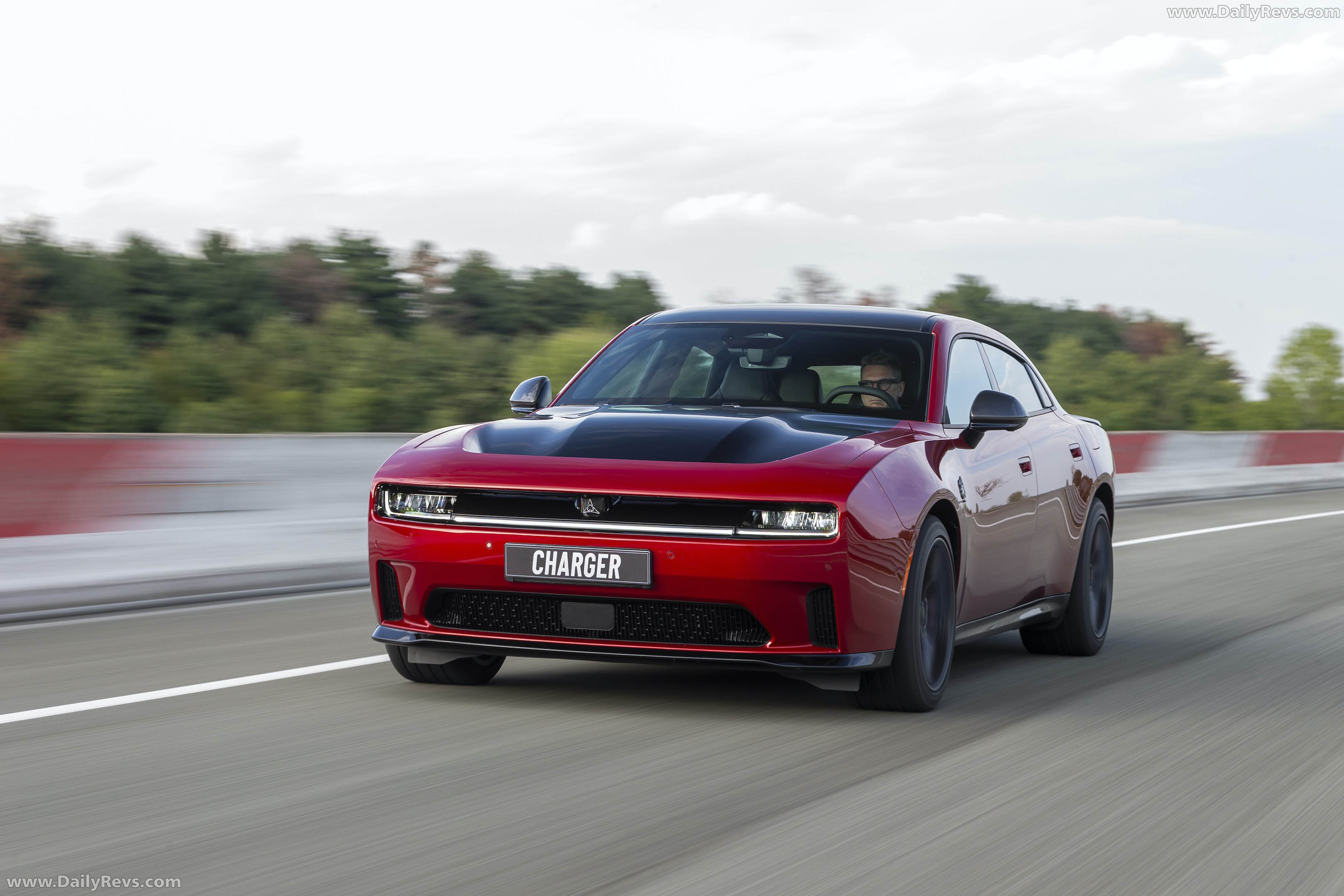 2027 Dodge Charger Daytona 4-Door European Version Front View