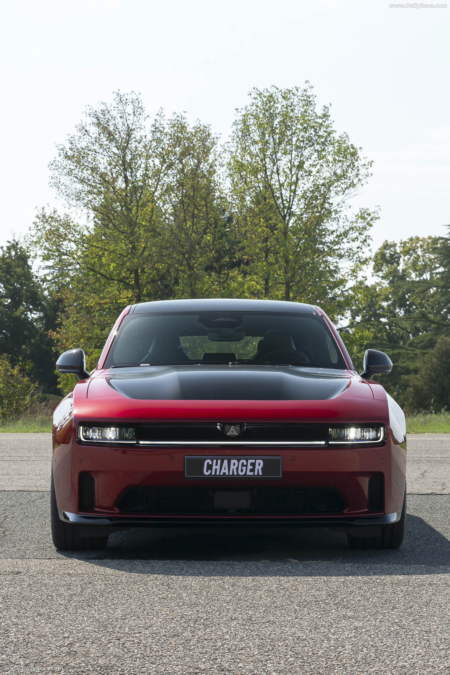 2027 Dodge Charger Daytona 4-Door European Version Front View