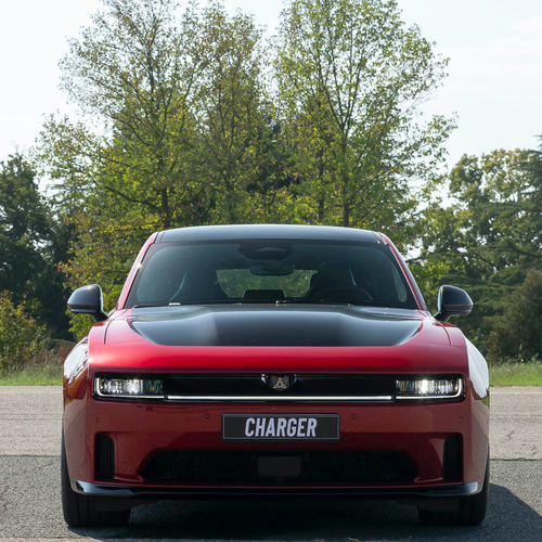 2027 Dodge Charger Daytona 4-Door European Version Front View