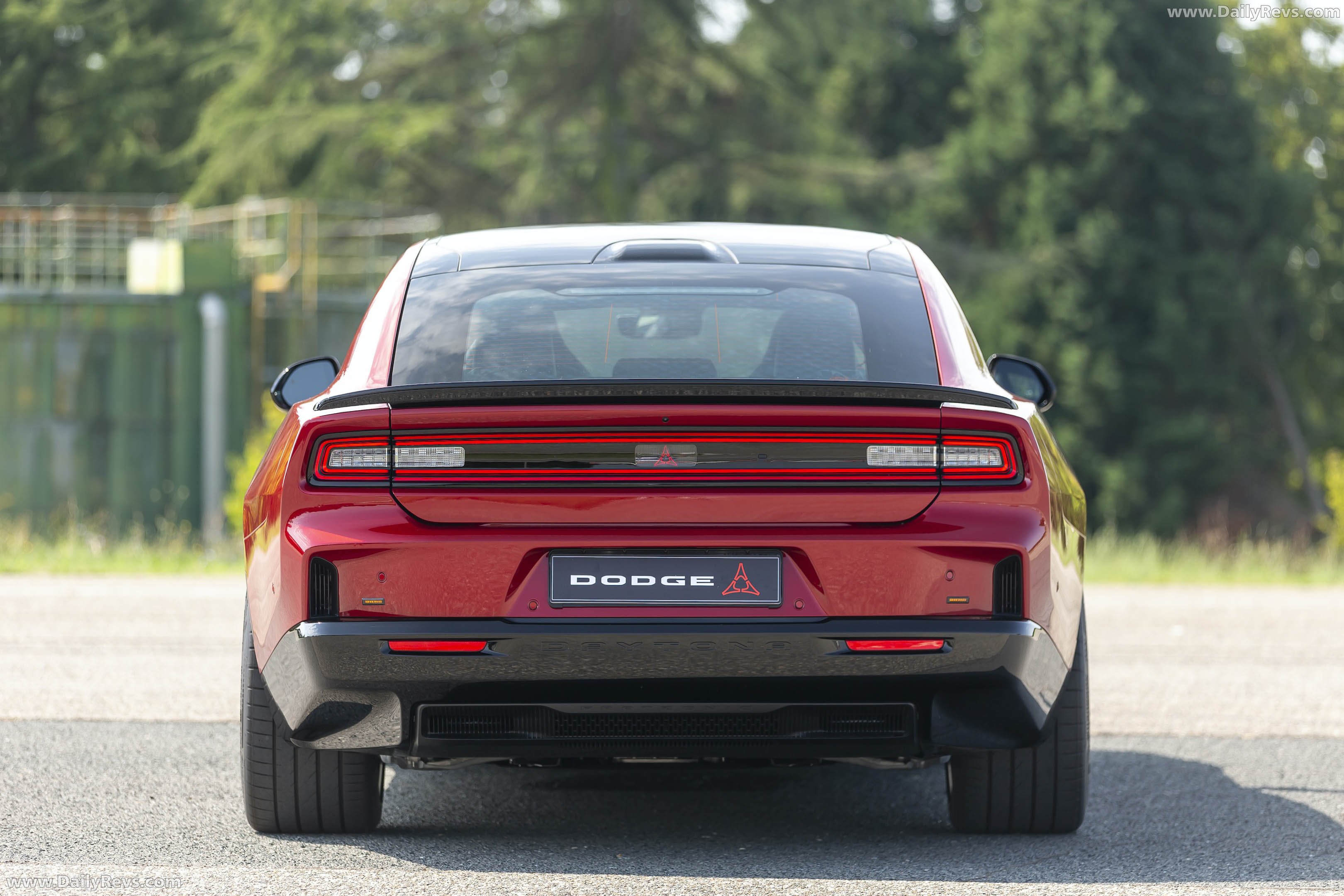 2027 Dodge Charger Daytona 4-Door European Version Rear View