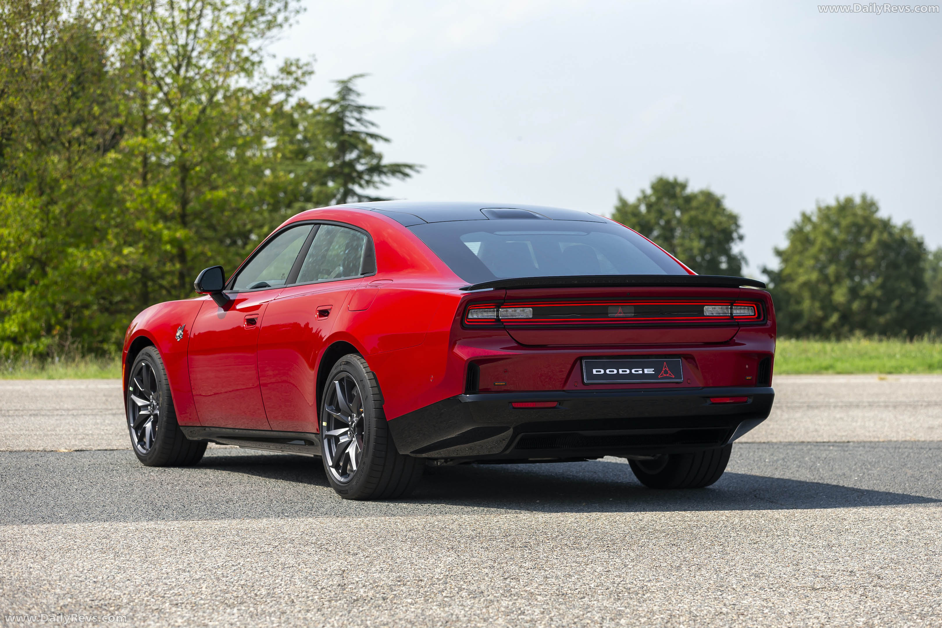 2027 Dodge Charger Daytona 4-Door European Version Rear View