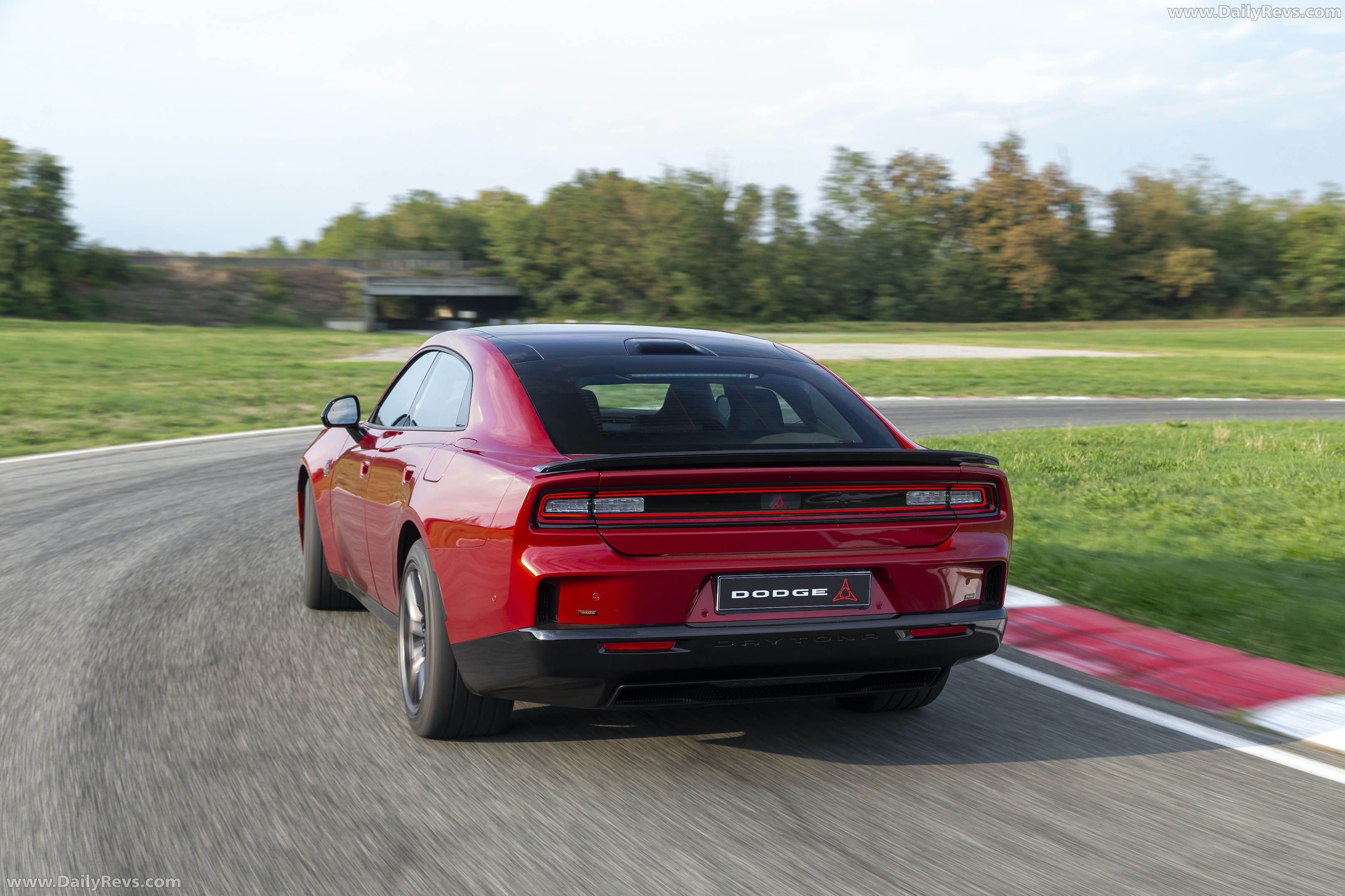 2027 Dodge Charger Daytona 4-Door European Version Rear View
