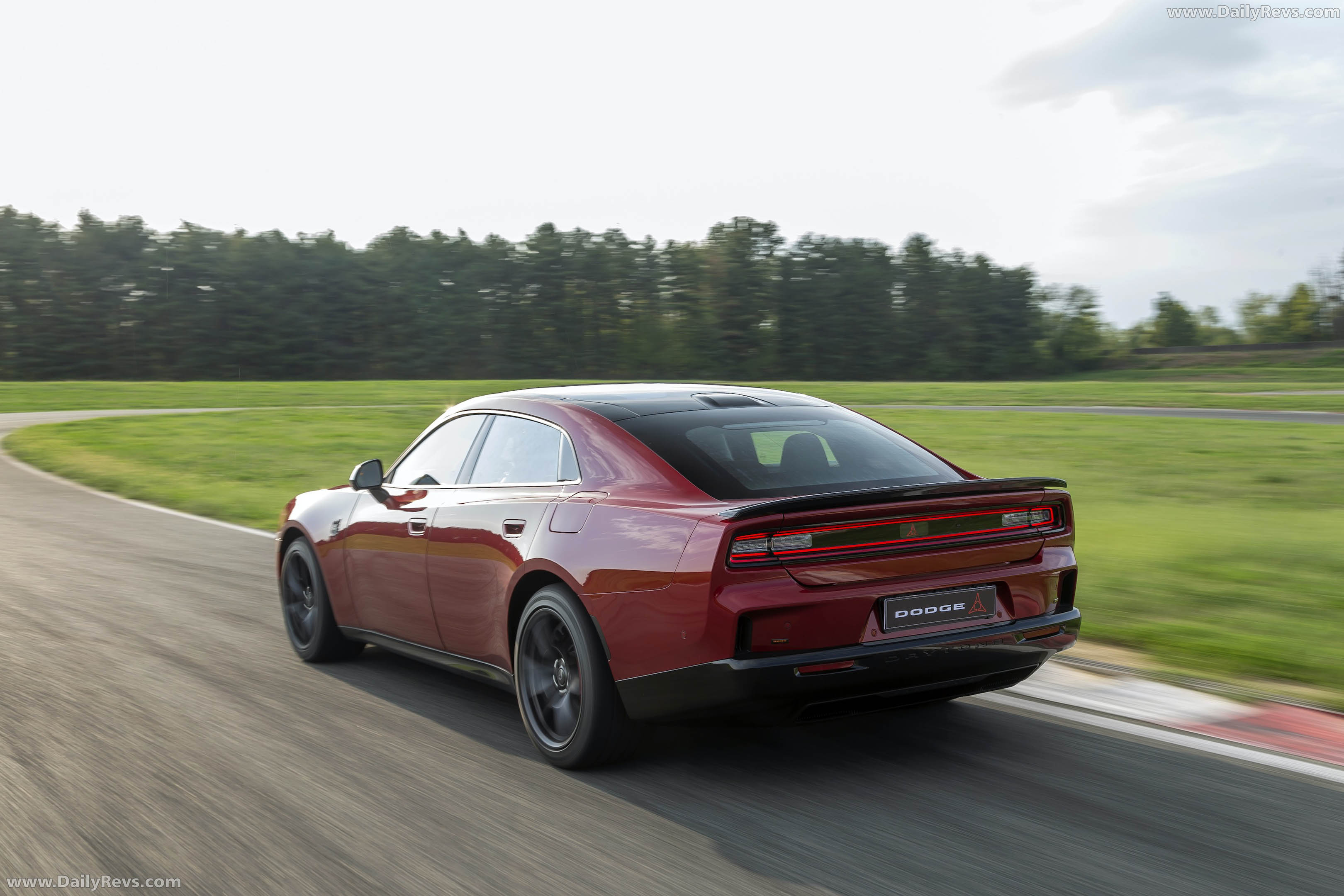 2027 Dodge Charger Daytona 4-Door European Version Rear View