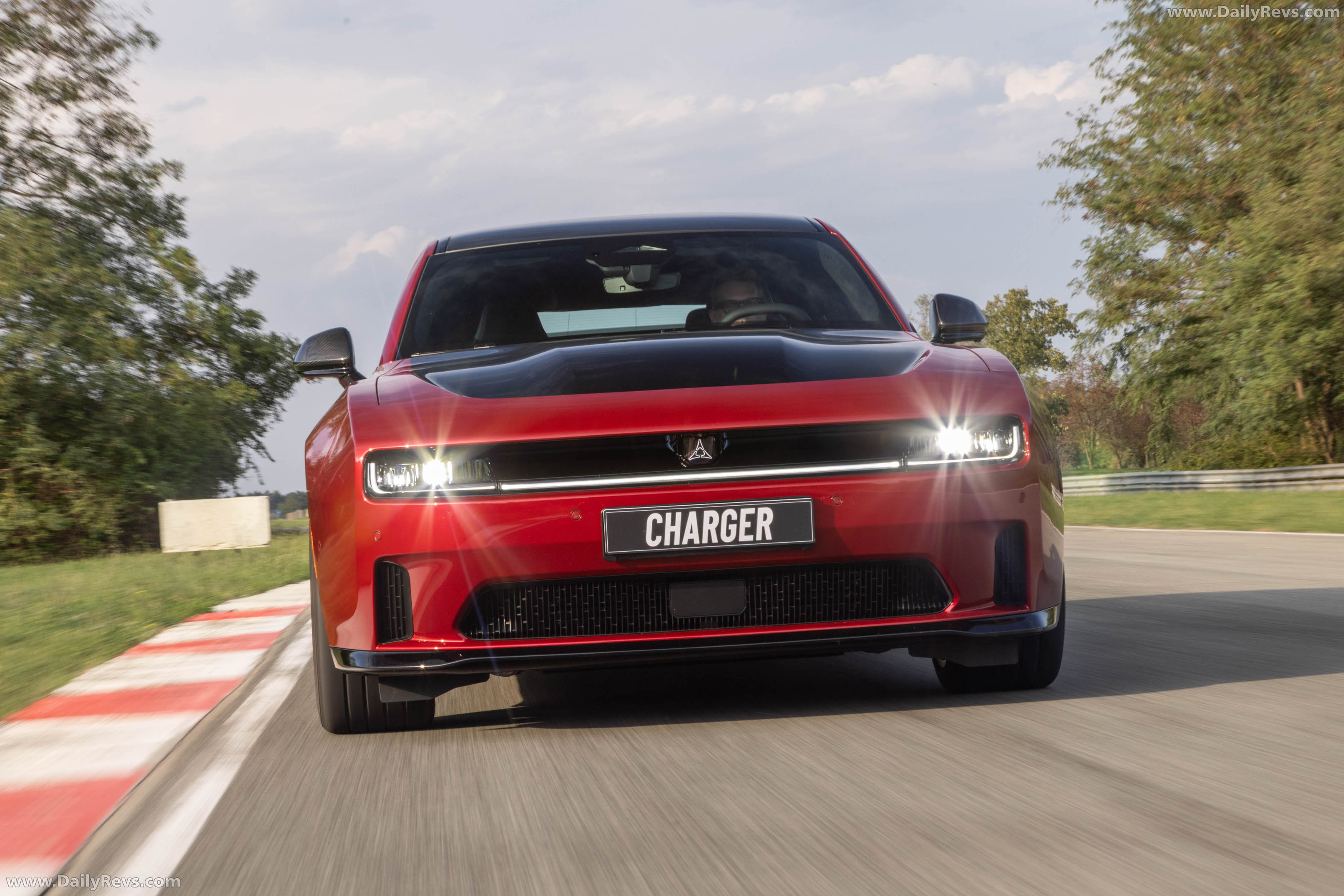 2027 Dodge Charger Daytona 4-Door European Version Front View