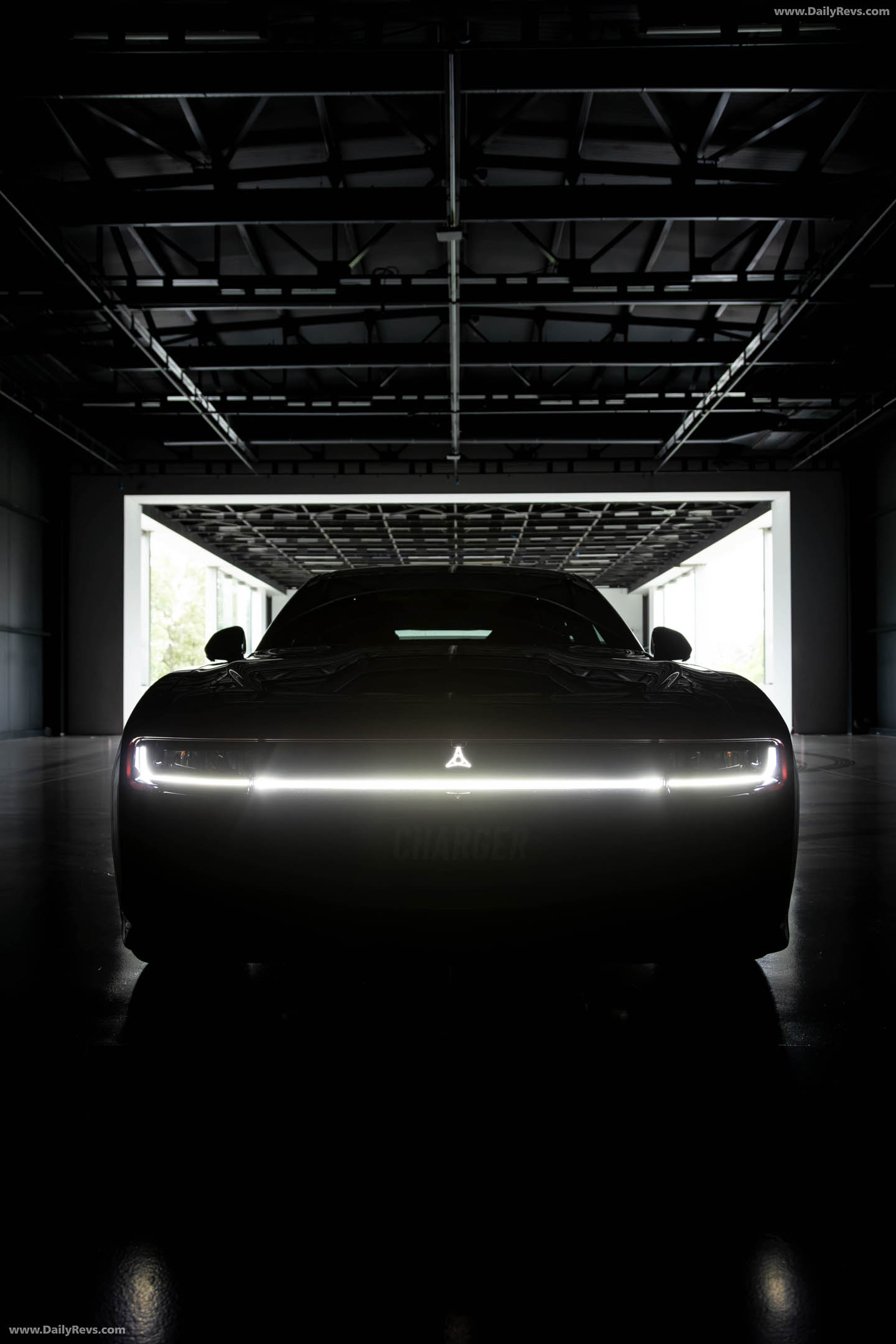 2027 Dodge Charger Daytona 4-Door European Version Front View