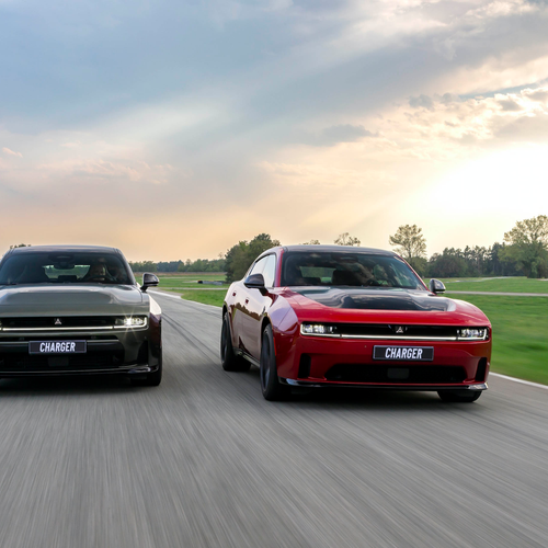 2027 Dodge Charger Daytona 4-Door European Version Front View