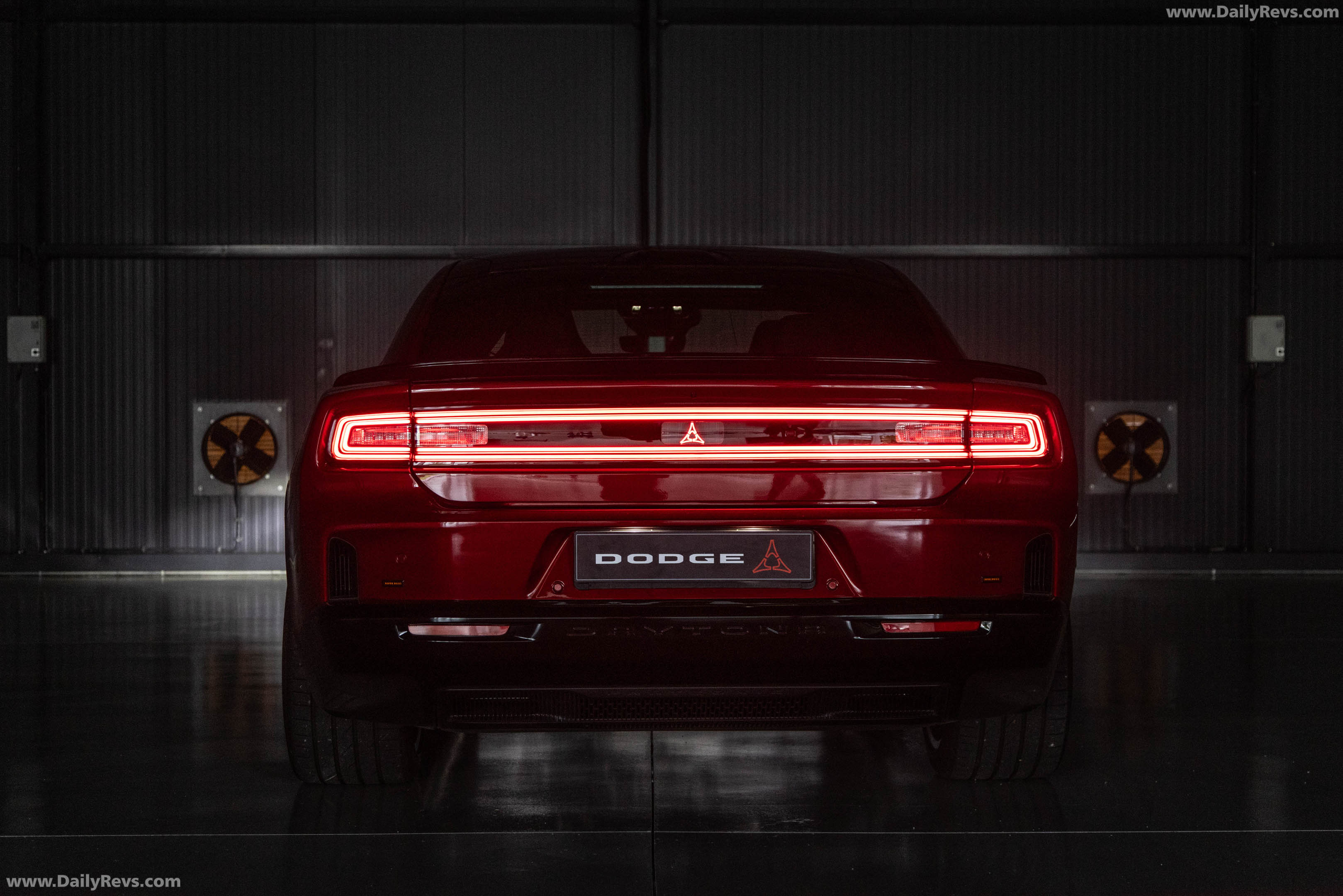 2027 Dodge Charger Daytona 4-Door European Version Rear View