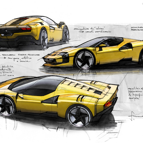 2026 Ferrari SC40 Sketches