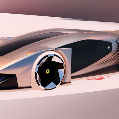 2025 Ferrari F76 Concept Sketches