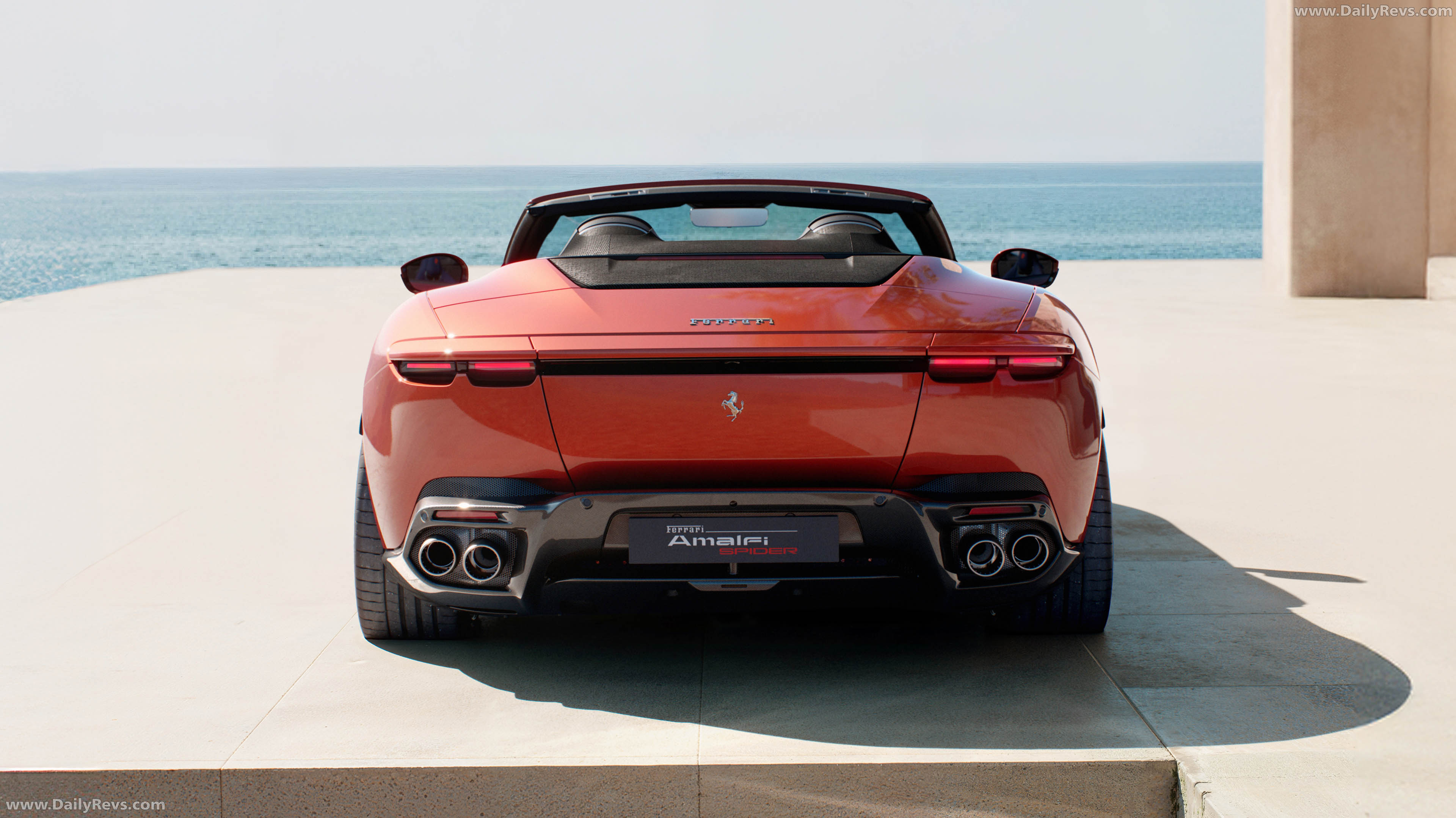 2027 Ferrari Amalfi Spider Rear View