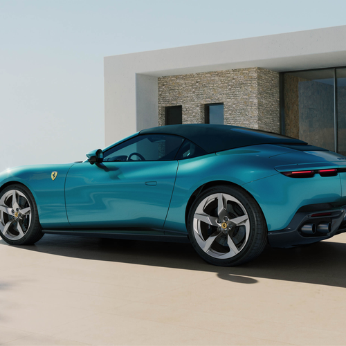 2027 Ferrari Amalfi Spider Verde Costiera Rear View