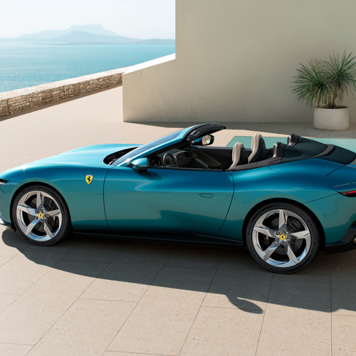 2027 Ferrari Amalfi Spider Verde Costiera Rear View