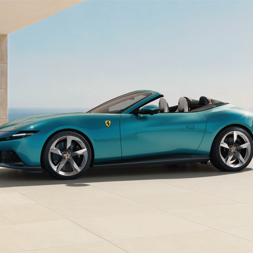 2027 Ferrari Amalfi Spider Verde Costiera Side View