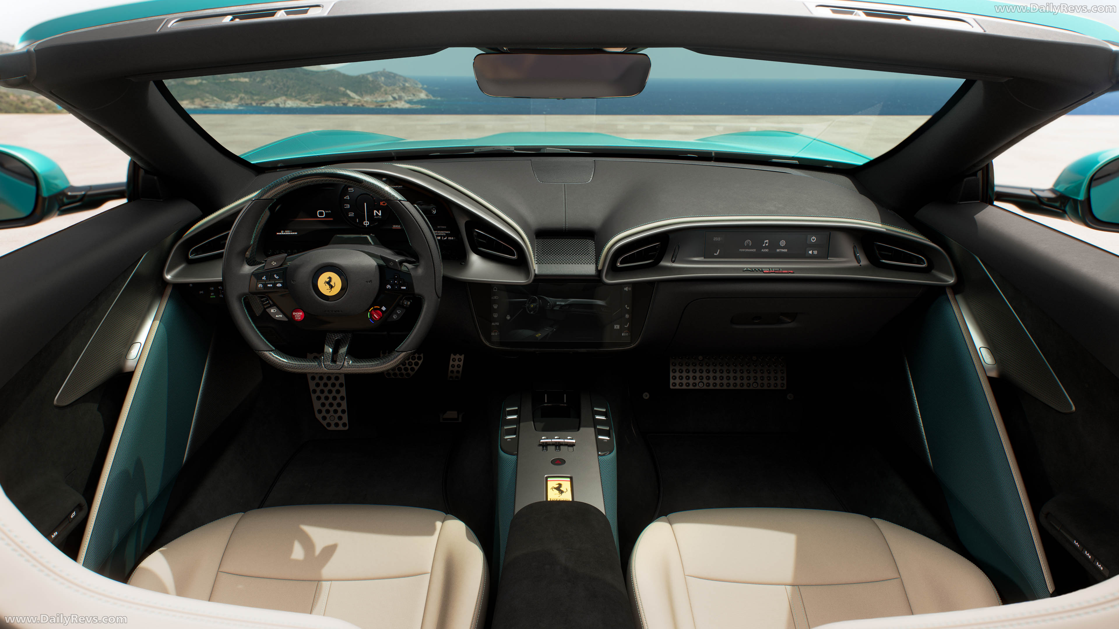 2027 Ferrari Amalfi Spider Verde Costiera Interior