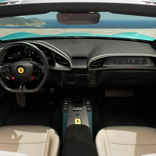 2027 Ferrari Amalfi Spider Verde Costiera Interior