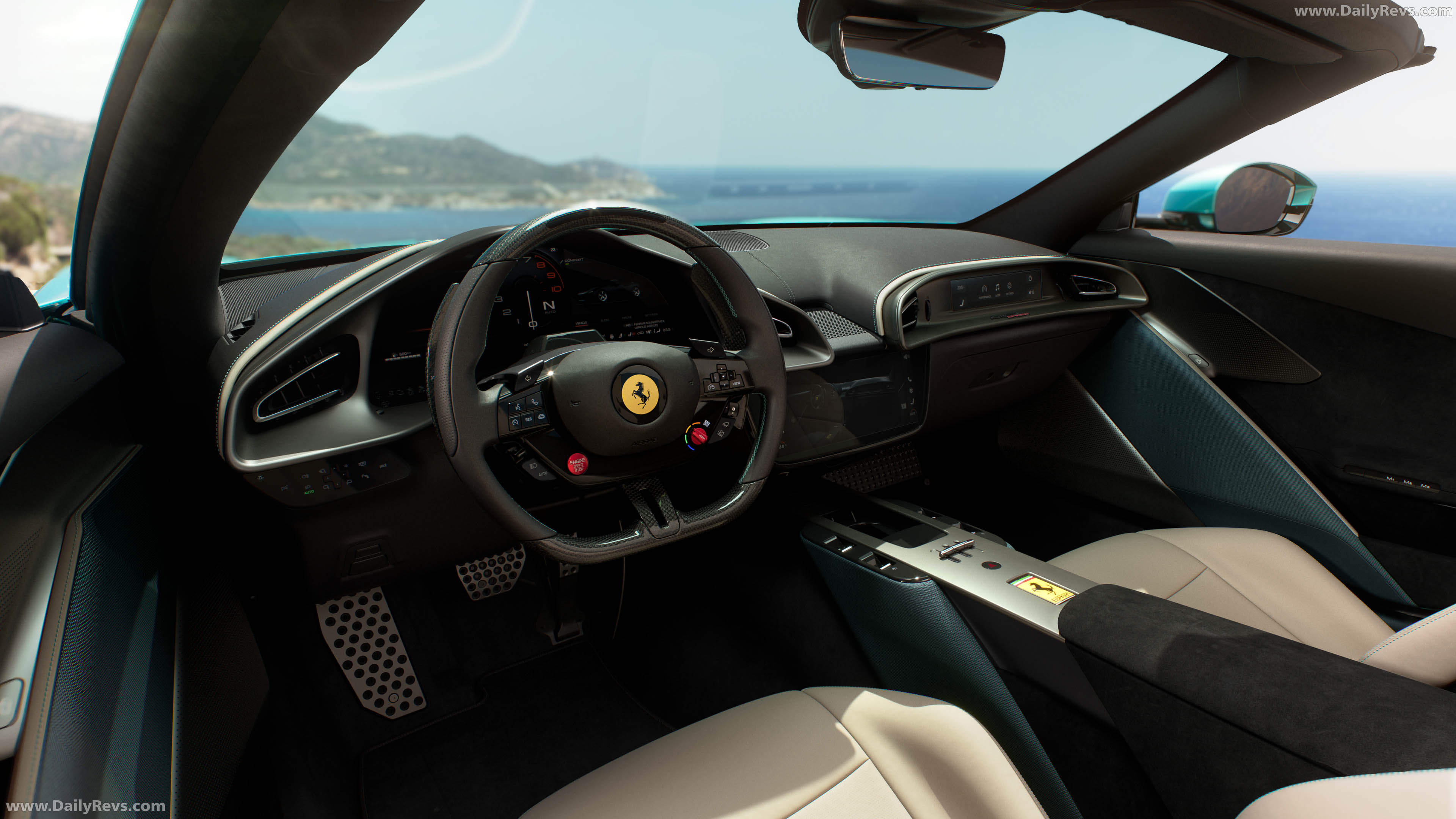 2027 Ferrari Amalfi Spider Verde Costiera Interior