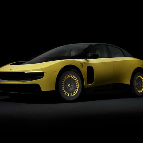 2027 Ferrari Luce Giallo Luce Front View