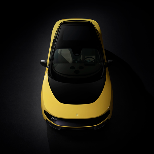 2027 Ferrari Luce Giallo Luce Top View