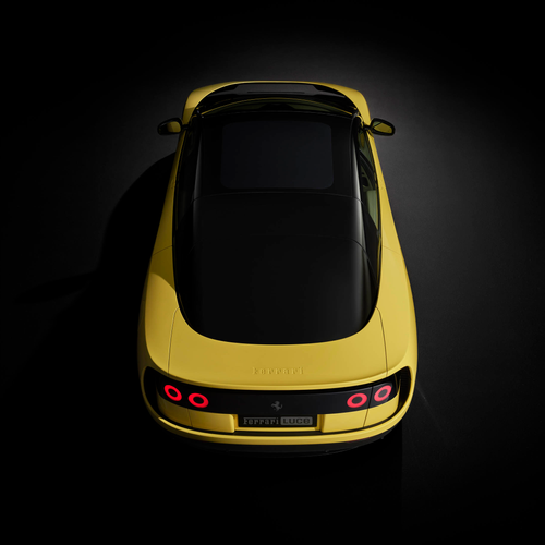 2027 Ferrari Luce Giallo Luce Top View