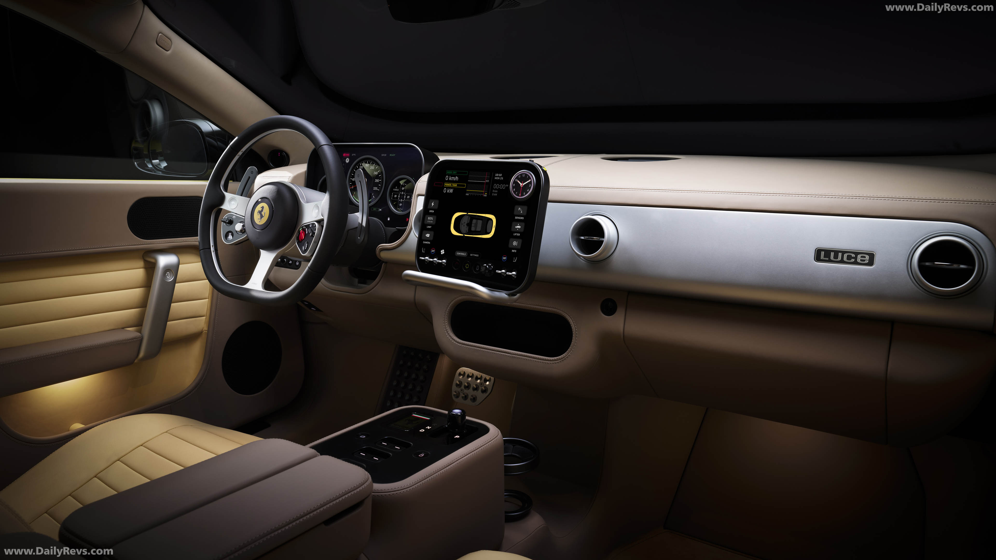 2027 Ferrari Luce Giallo Luce Interior