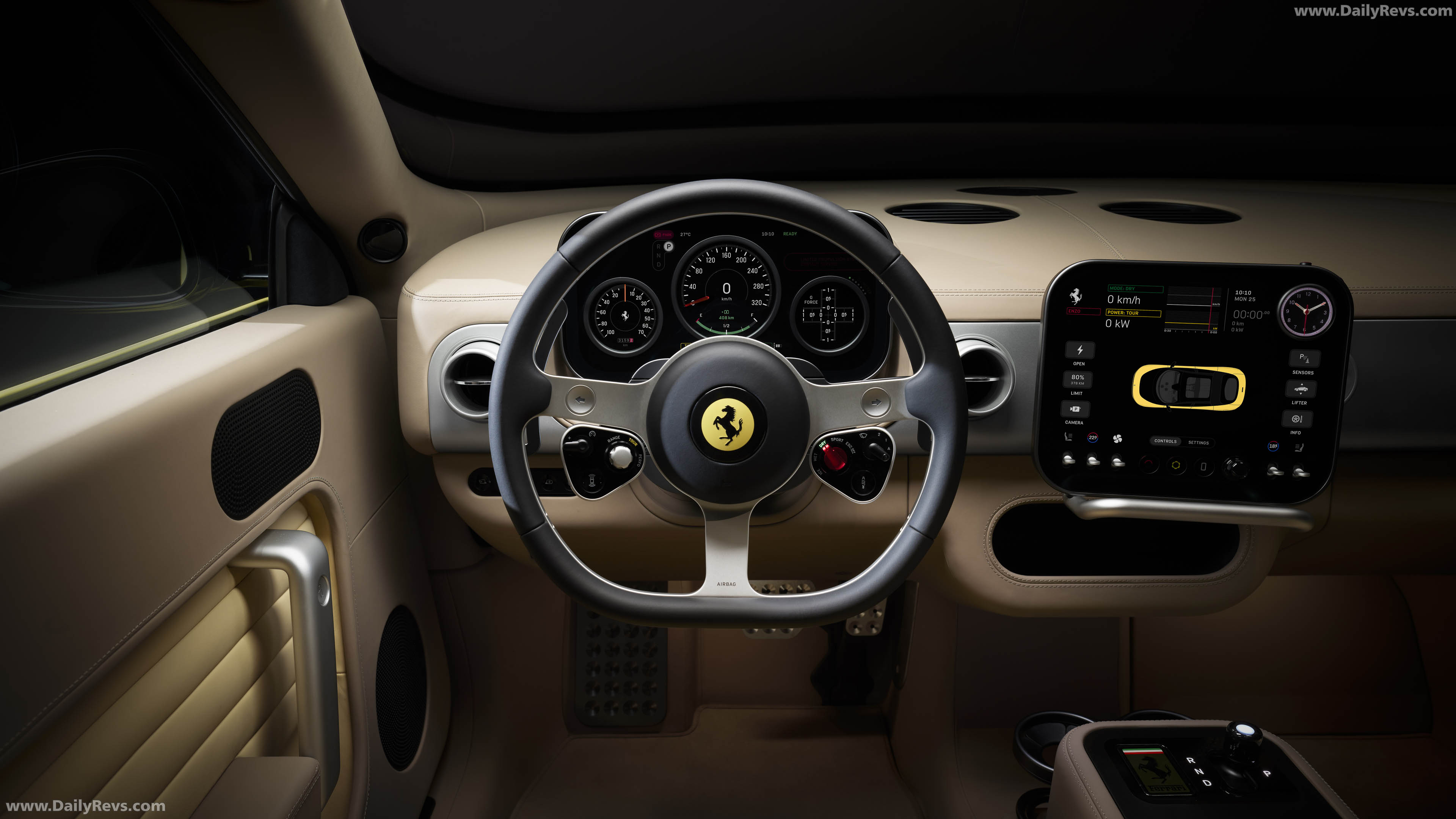 2027 Ferrari Luce Giallo Luce Interior