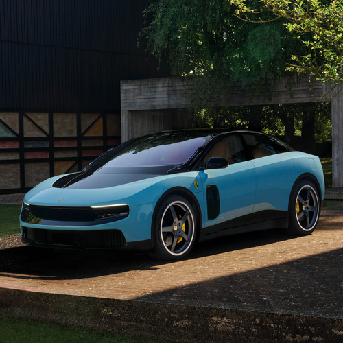 2027 Ferrari Luce Azzurro la Plata Front View