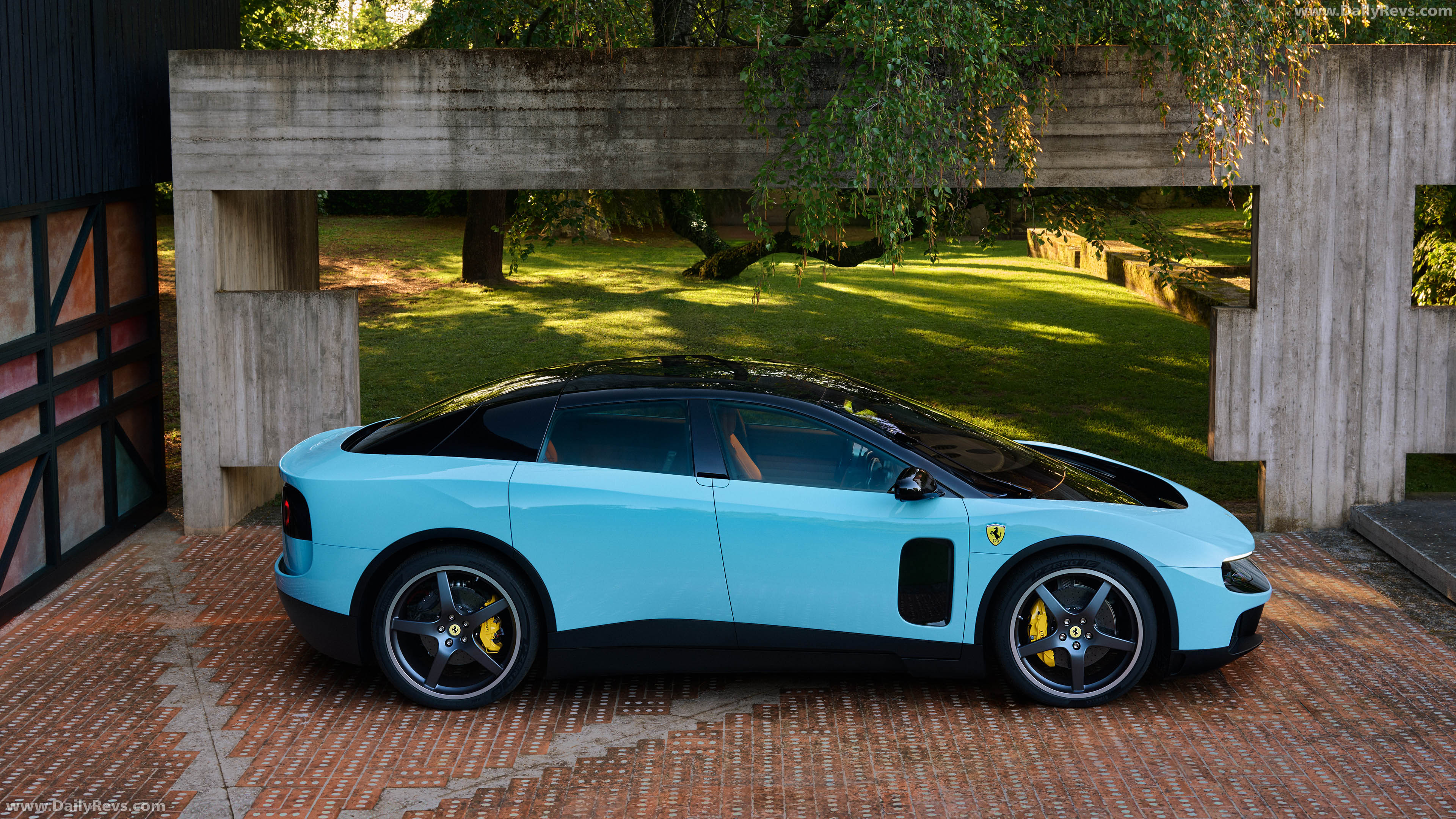 2027 Ferrari Luce Azzurro la Plata Side View