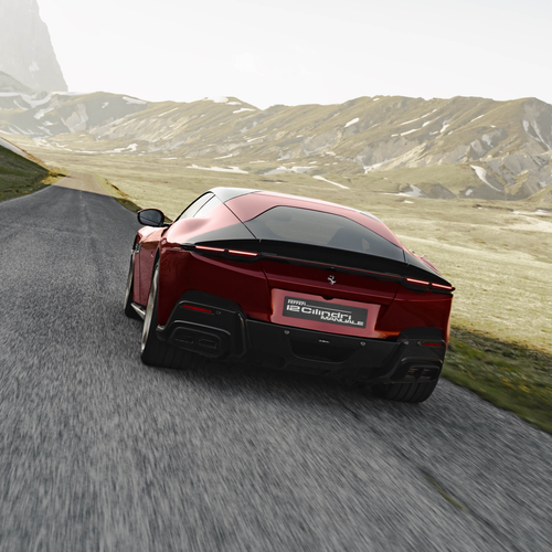 2027 Ferrari 12Cilindri Manuale Rear View