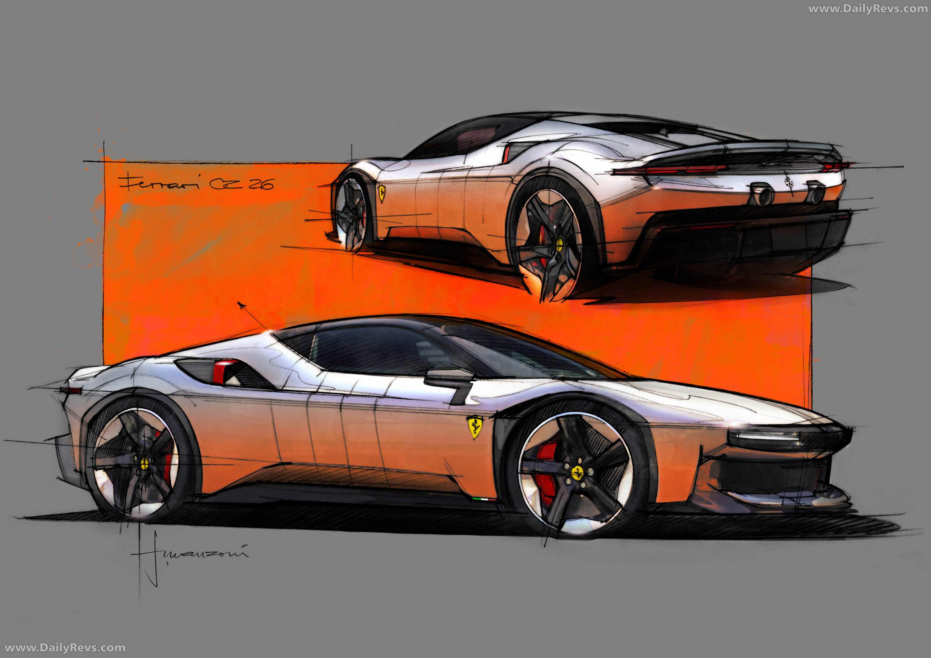 2027 Ferrari CZ26 Sketches