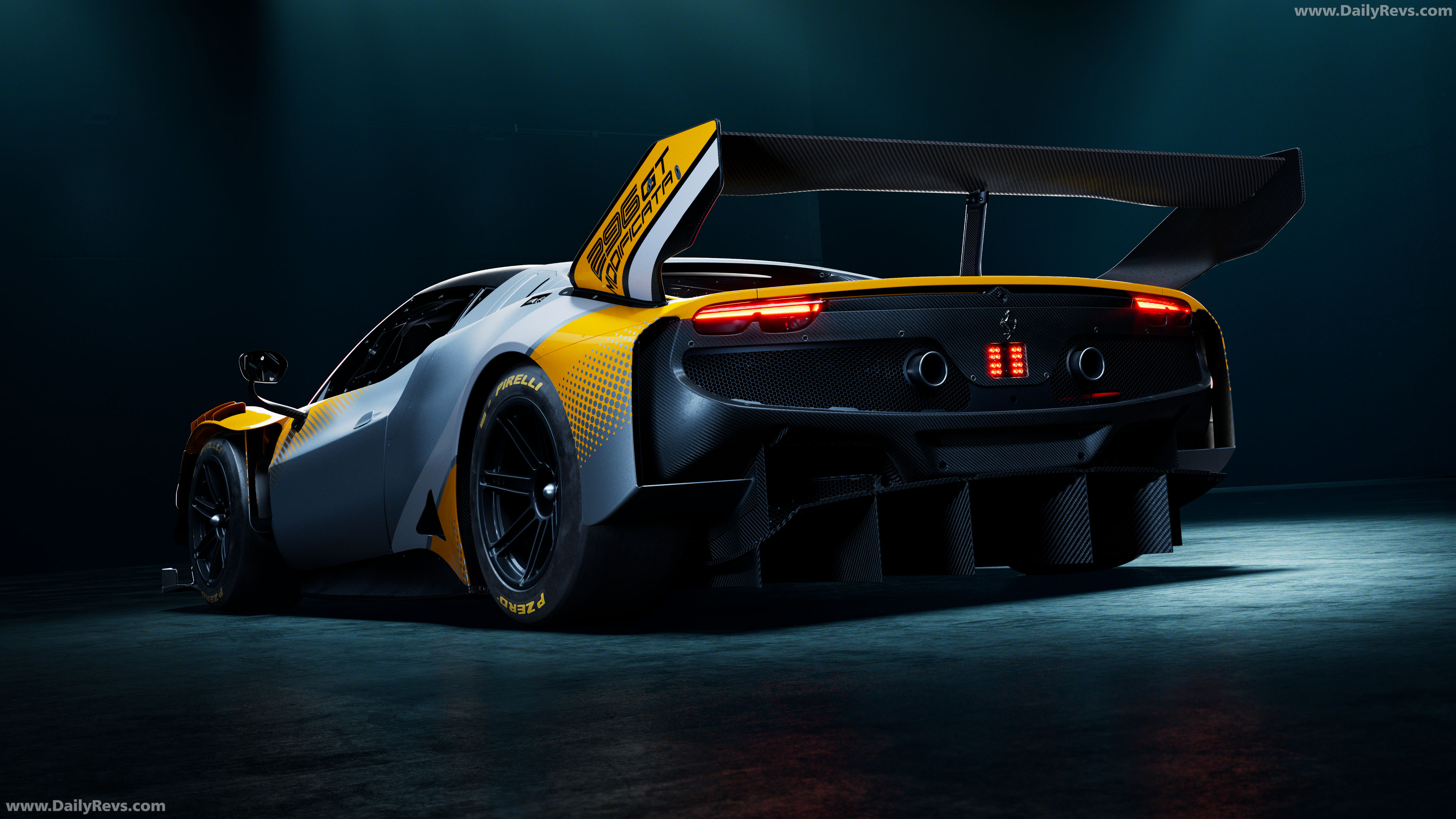 2027 Ferrari 296 GT Modificata Rear View