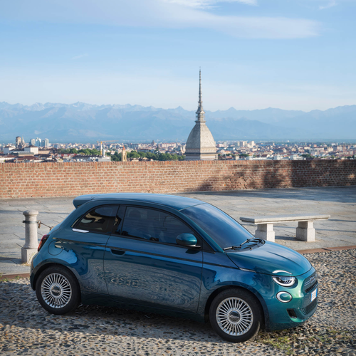 2026 Fiat 500 Hybrid ICON Side View