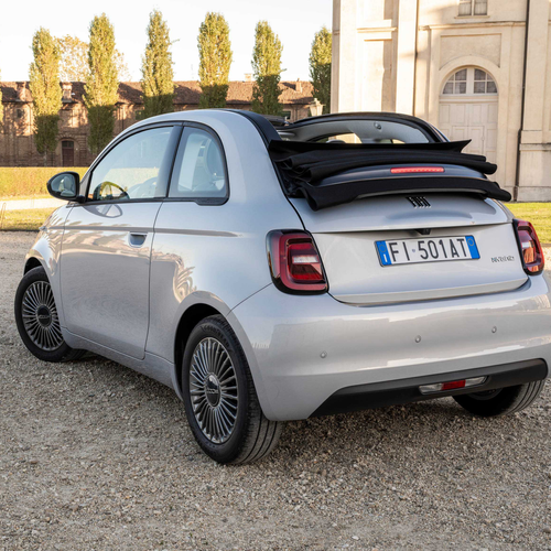 2026 Fiat 500 Hybrid La Prima Rear View