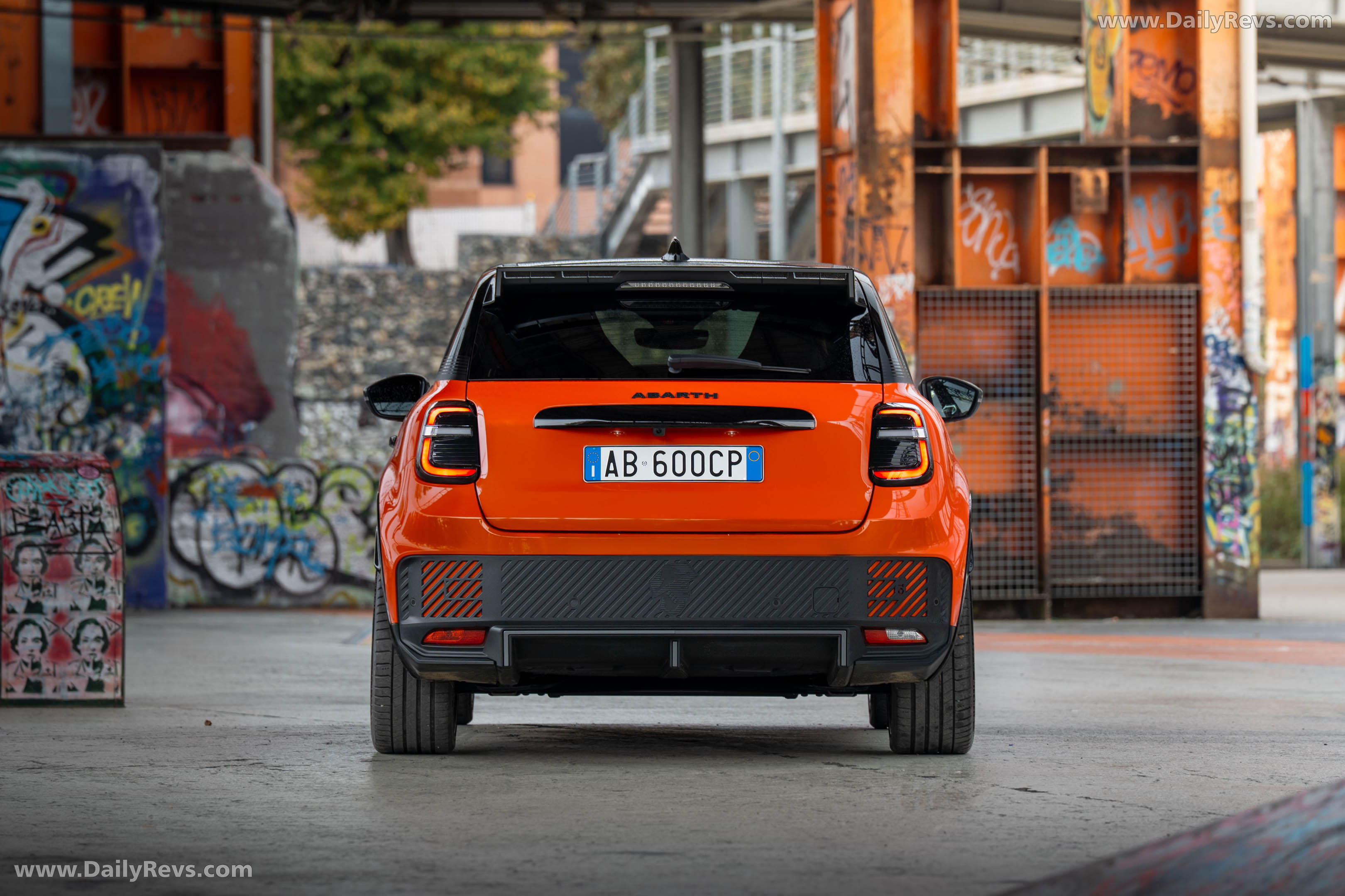 2025 Fiat Abarth 600e Competizione Rear View